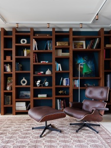 Фото интерьера кабинета дома в стиле фьюжн