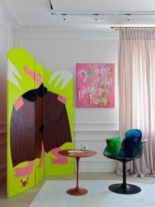 Фото интерьера спальни дома в стиле фьюжн