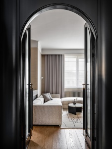 Фото интерьера гостиной квартиры в стиле фьюжн