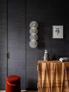 Фото интерьера спальни квартиры в стиле фьюжн 