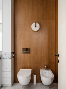 Фото интерьера ванной квартиры в стиле фьюжн 