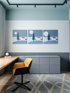 Фото интерьера детской квартиры в стиле фьюжн 