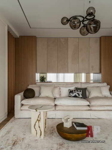 Фото интерьера зоны отдыха квартиры в современном стиле