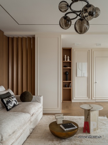 Фото интерьера гостиной квартиры в современном стиле