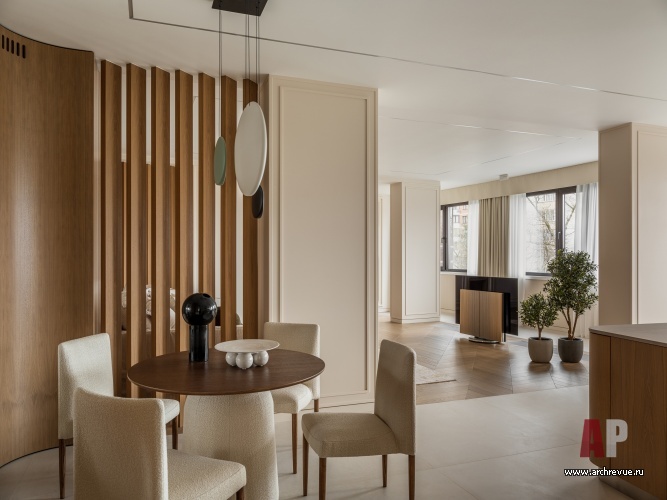 Фото интерьера столовой квартиры в современном стиле