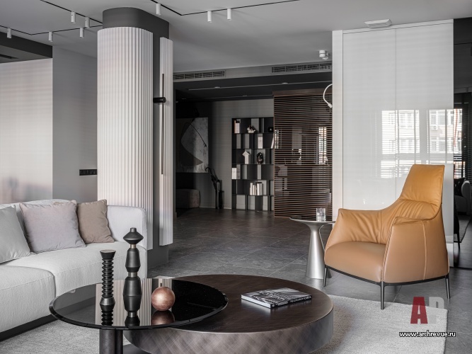 Фото интерьера зоны отдыха квартиры в современном стиле