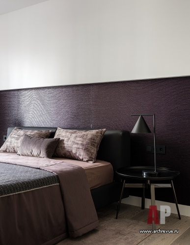 Фото интерьера спальни квартиры в современном стиле