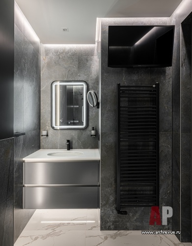 Фото интерьера санузла квартиры в современном стиле 