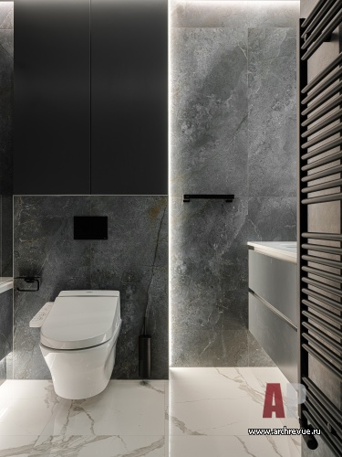 Фото интерьера санузла квартиры в современном стиле