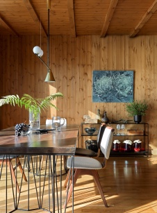 Фото интерьера столовой дома в современном стиле