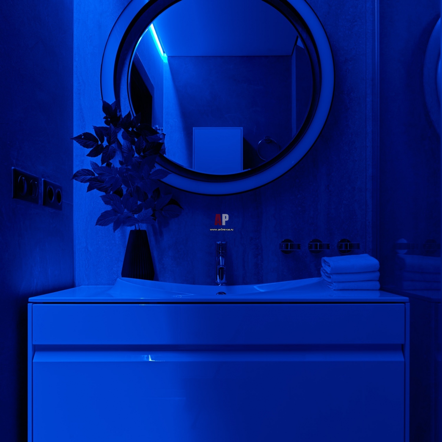 Фото интерьера санузла дома в современном стиле