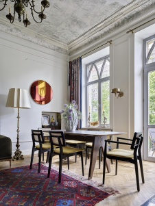 Фото интерьера столовой квартиры в стиле фьюжн