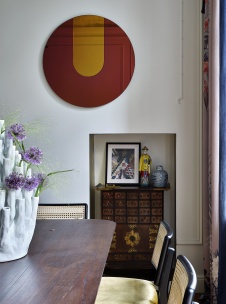 Фото интерьера столовой квартиры в стиле фьюжн