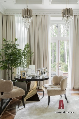 Фото интерьера спальни дома в стиле ар-деко 