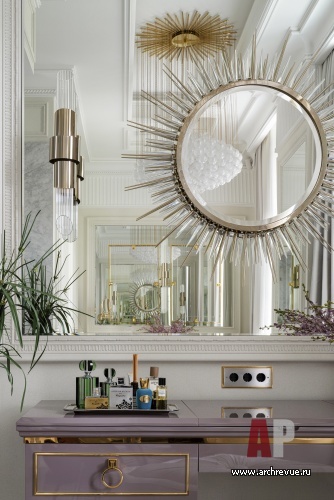 Фото интерьера санузла дома в стиле ар-деко 