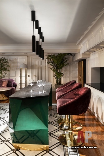 Фото интерьера винотеки дома в стиле ар-деко 