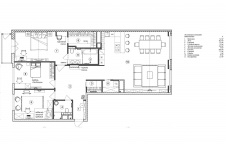 Перепланировка 4-х комнатной квартиры в ЖК «Сердце столицы». Общая площадь – 140 кв. м.