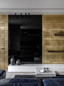 Фото интерьера гостиной квартиры в стиле минимализм