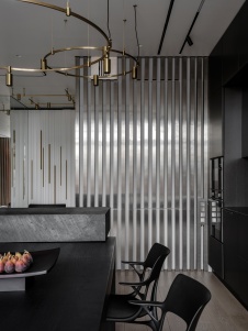 Фото интерьера кухни квартиры в стиле минимализм 