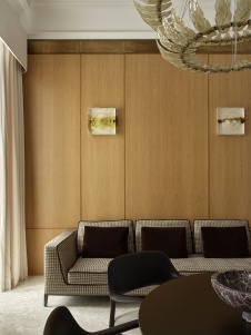 Фото интерьера столовой квартиры в стиле фьюжн 