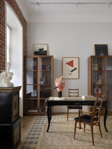 Фото интерьера кабинета квартиры в стиле фьюжн 