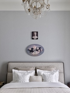 Фото интерьера спальни квартиры в стиле фьюжн