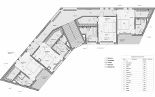 План второго этажа двухэтажного дома в Сочи. Общая площадь 480 кв. м.