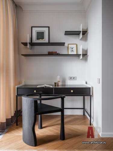 Фото интерьера кабинета квартиры в стиле фьюжн