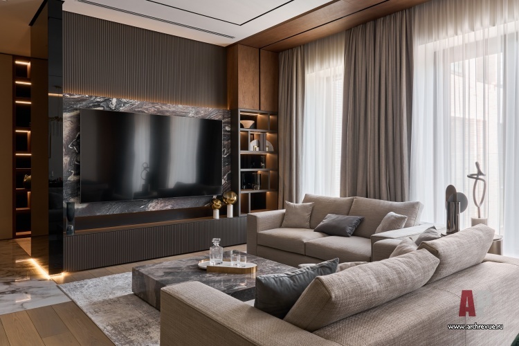 Фото интерьера зоны отдыха в квартиры в современном стиле