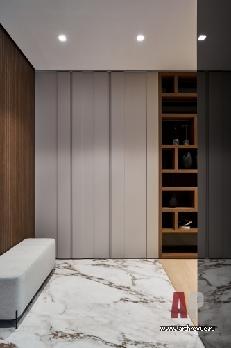 Фото интерьера входной зоны в квартиры в современном стиле