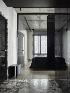 Фото интерьера спальня квартиры в стиле минимализм