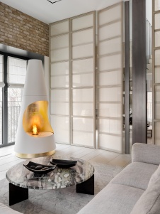 Фото интерьера гостиной квартиры в современном стиле 