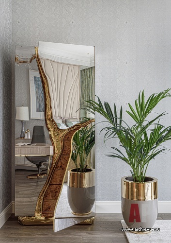 Фото интерьера спальни квартиры в стиле ар-деко