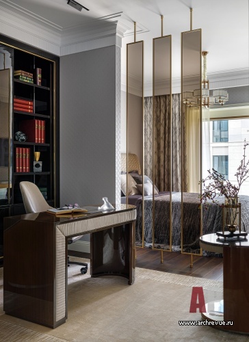 Фото интерьера кабинета квартиры в стиле ар-деко