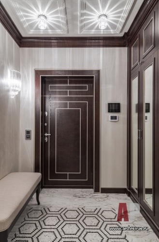 Фото интерьера входной зоны квартиры в стиле ар-деко