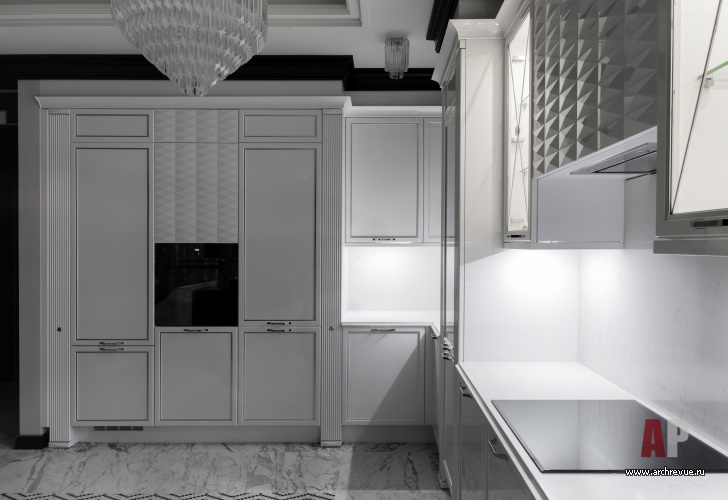Фото интерьера кухни квартиры в стиле ар-деко