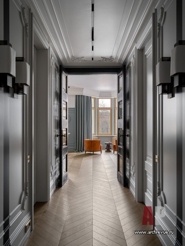 Фото интерьера коридора квартиры в стиле ар-деко 