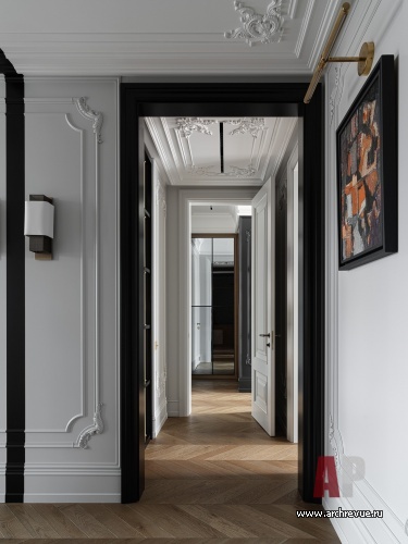 Фото интерьера коридора квартиры в стиле ар-деко