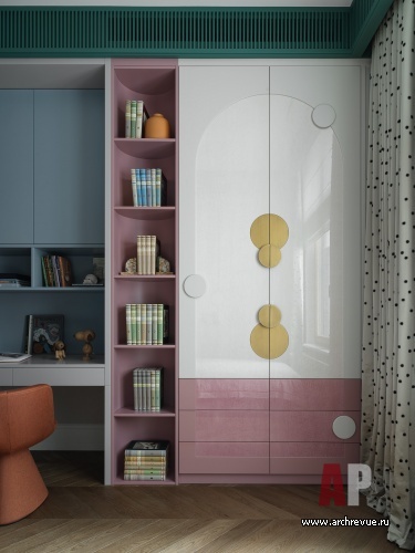 Фото интерьера детской квартиры в стиле ар-деко 