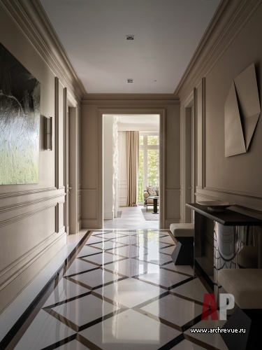 Фото интерьера входной зоны квартиры в американском стиле