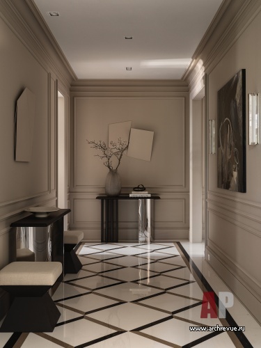 Фото интерьера коридора квартиры в американском стиле