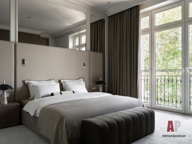 Фото интерьера спальни квартиры в американском стиле