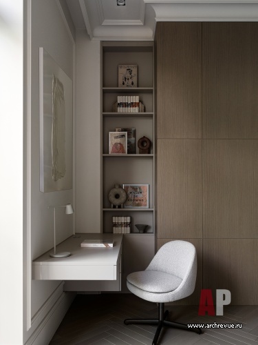 Фото интерьера кабинета квартиры в американском стиле