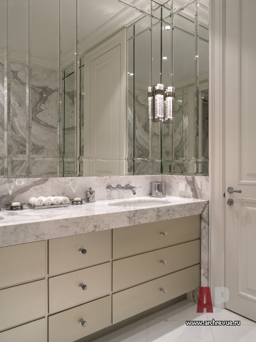 Фото интерьера санузла квартиры в американском стиле