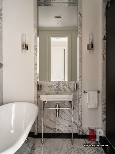 Фото интерьера санузла квартиры в американском стиле