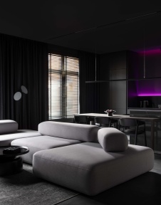 Фото интерьера гостиной квартиры в стиле минимализм