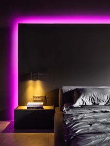 Фото интерьера спальни квартиры в стиле минимализм