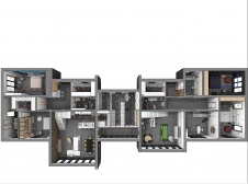Планировка барнхауса в Краснодарском крае.