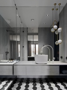 Фото интерьера санузла пентхауса в современном стиле