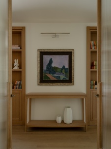 Фото интерьера холла дома в стиле фьюжн 